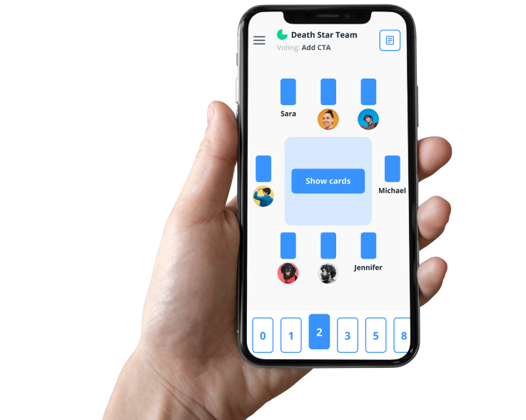 Planning poker online, Scrum poker